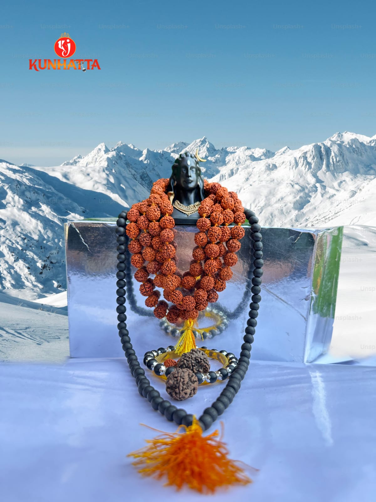 Rudraksham With Karimgali Mala